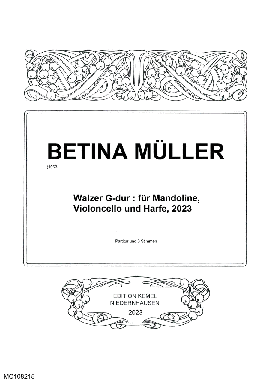 Walzer G-dur Cello scores gallery preview page 1