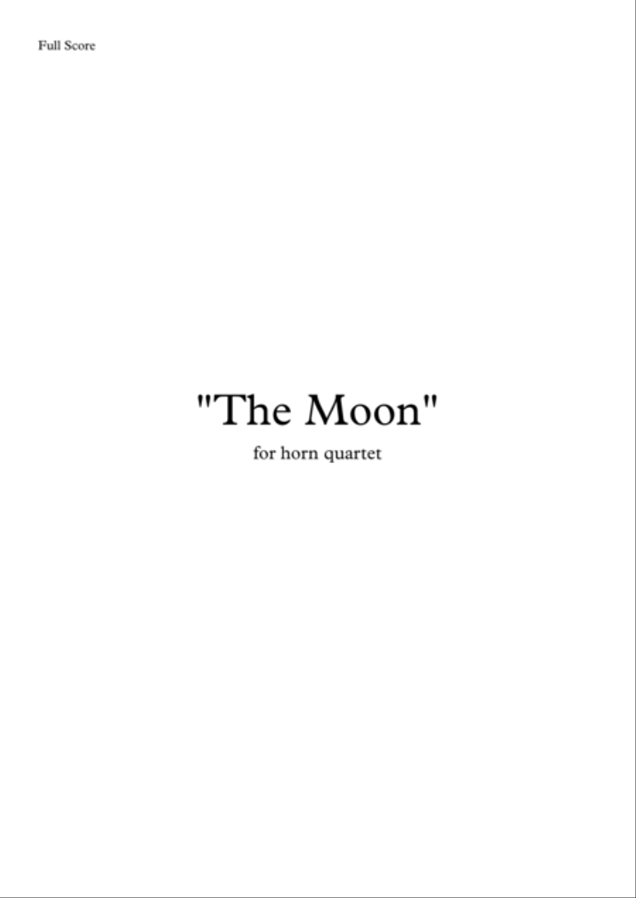 "The Moon" for horn quartet image number null