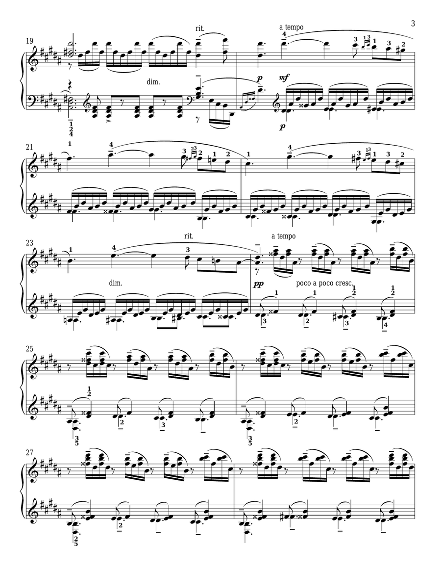 Prelude In G-Sharp Minor, Op. 32, No. 12 Piano Solo scores gallery preview page 3