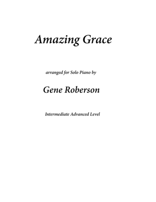 Book cover for Amazing Grace Concert Piano Arrangement