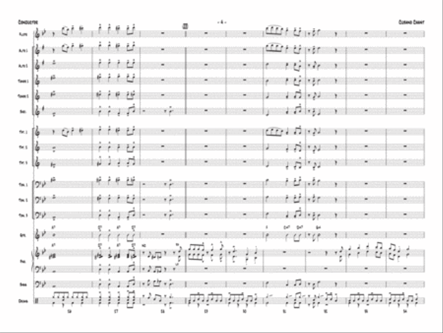 Cubano Chant: Score Jazz Ensemble scores gallery preview page 6