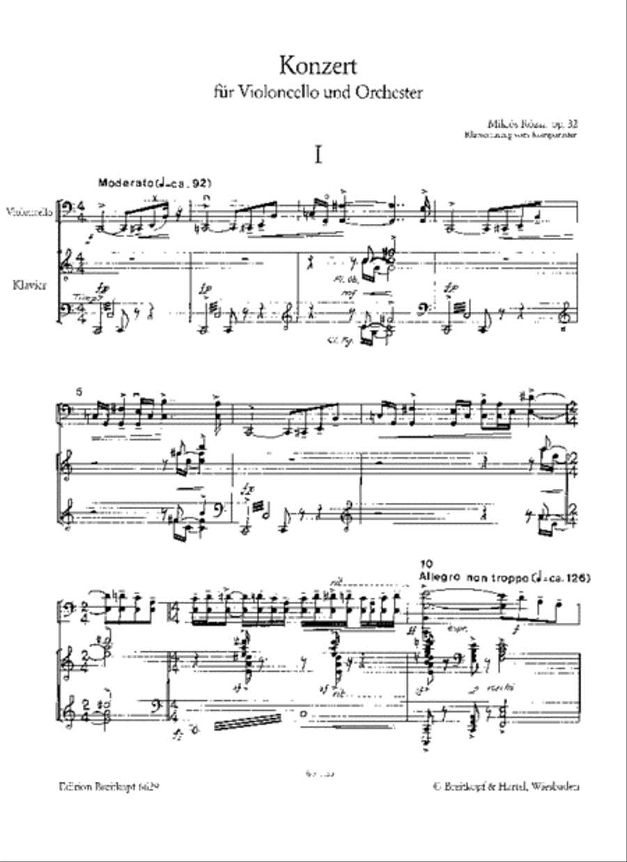 Violoncello Concerto Op. 32 Piano Accompaniment scores gallery preview page 2