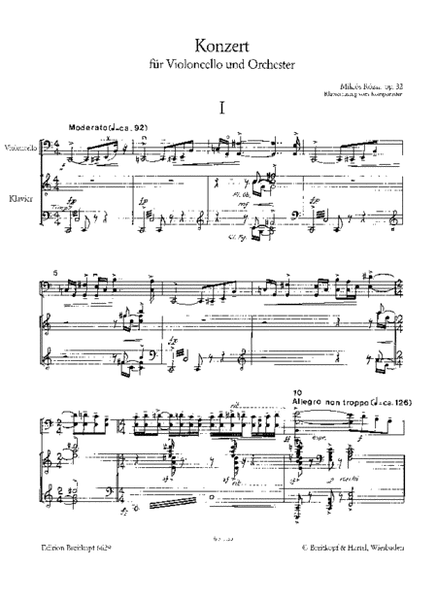 Violoncello Concerto Op. 32