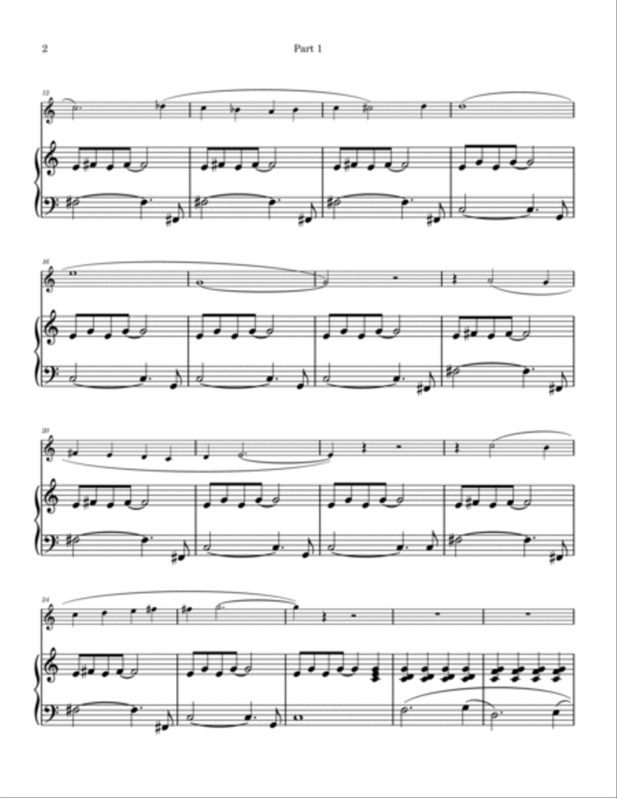 Sonata for Trumpet and Piano, Op. 14 in 2 Parts 2-Part scores gallery preview page 3