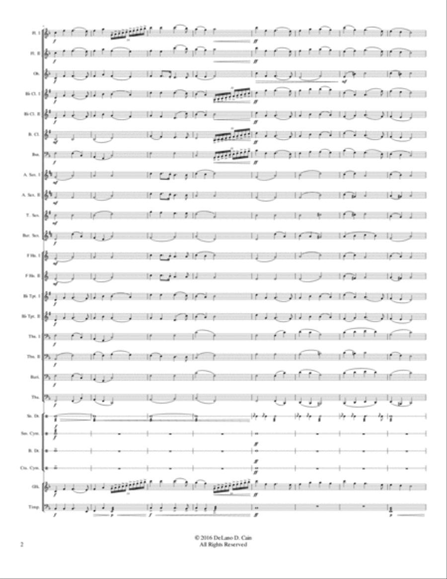 Hark! The Herald Angels Sing Concert Band scores gallery preview page 2