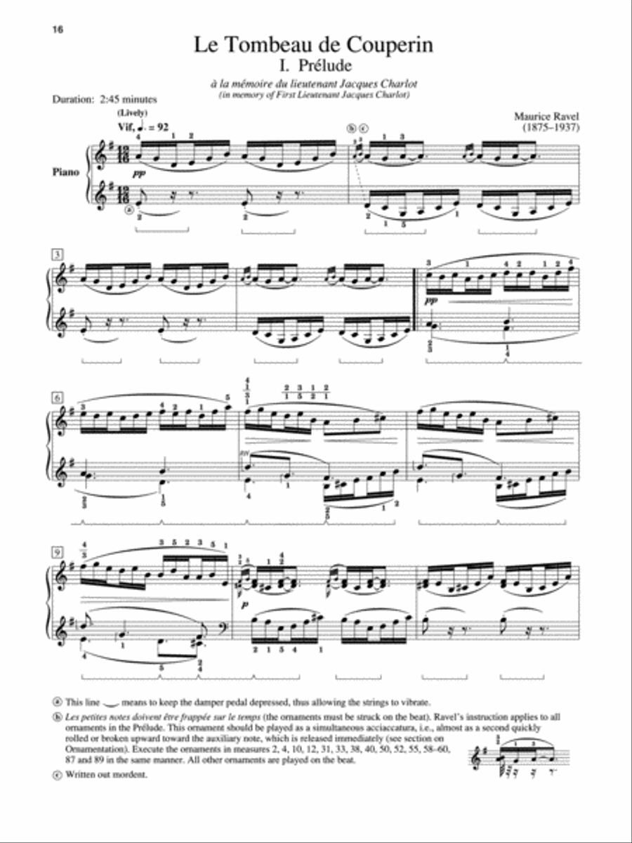 Le Tombeau de Couperin Piano Solo scores gallery preview page 3