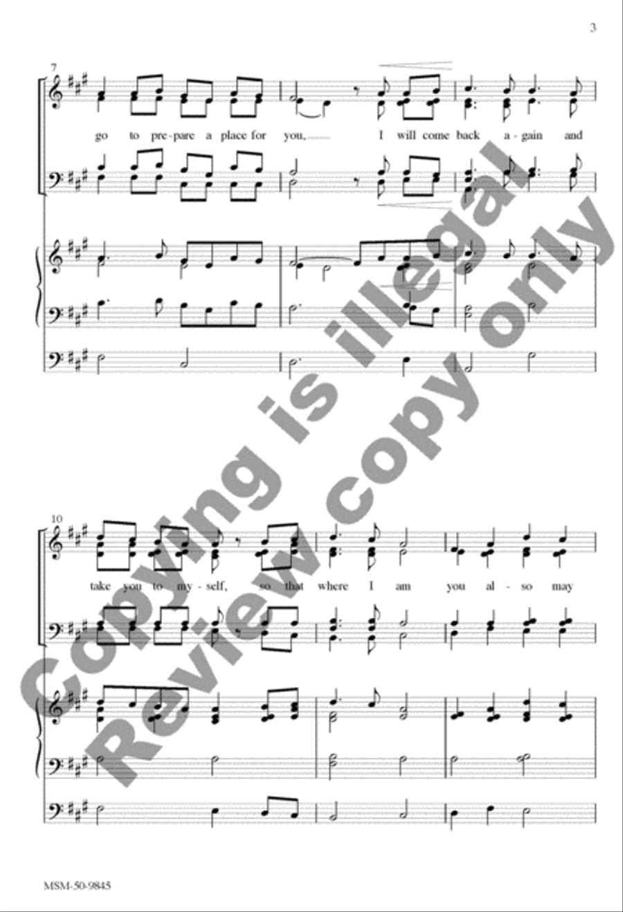 In My Father's House 4-Part scores gallery preview page 12