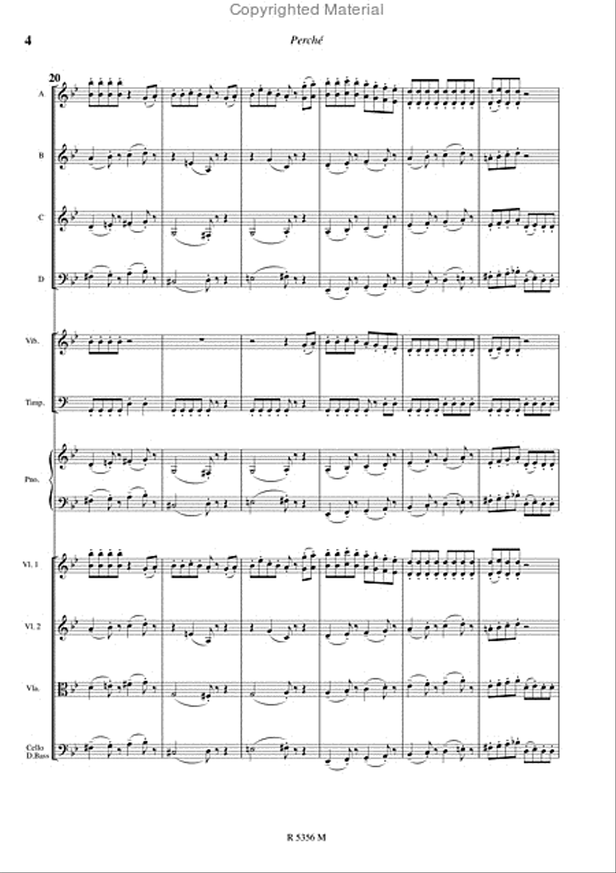 Perche (Version Orchestre Junior) Concert Band scores gallery preview page 5