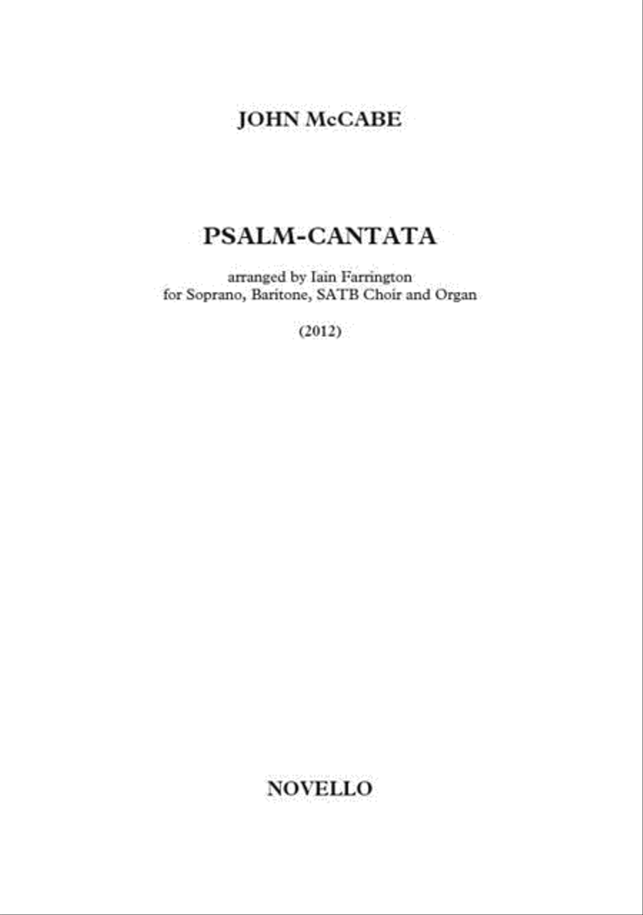 Psalm-Cantata 4-Part scores gallery preview page 1
