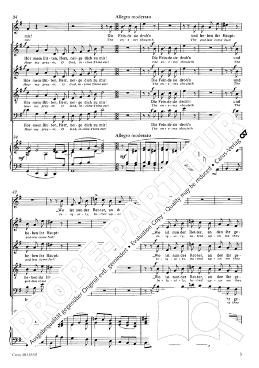 Hor mein Bitten (2 Fassungen) Organ scores gallery preview page 8