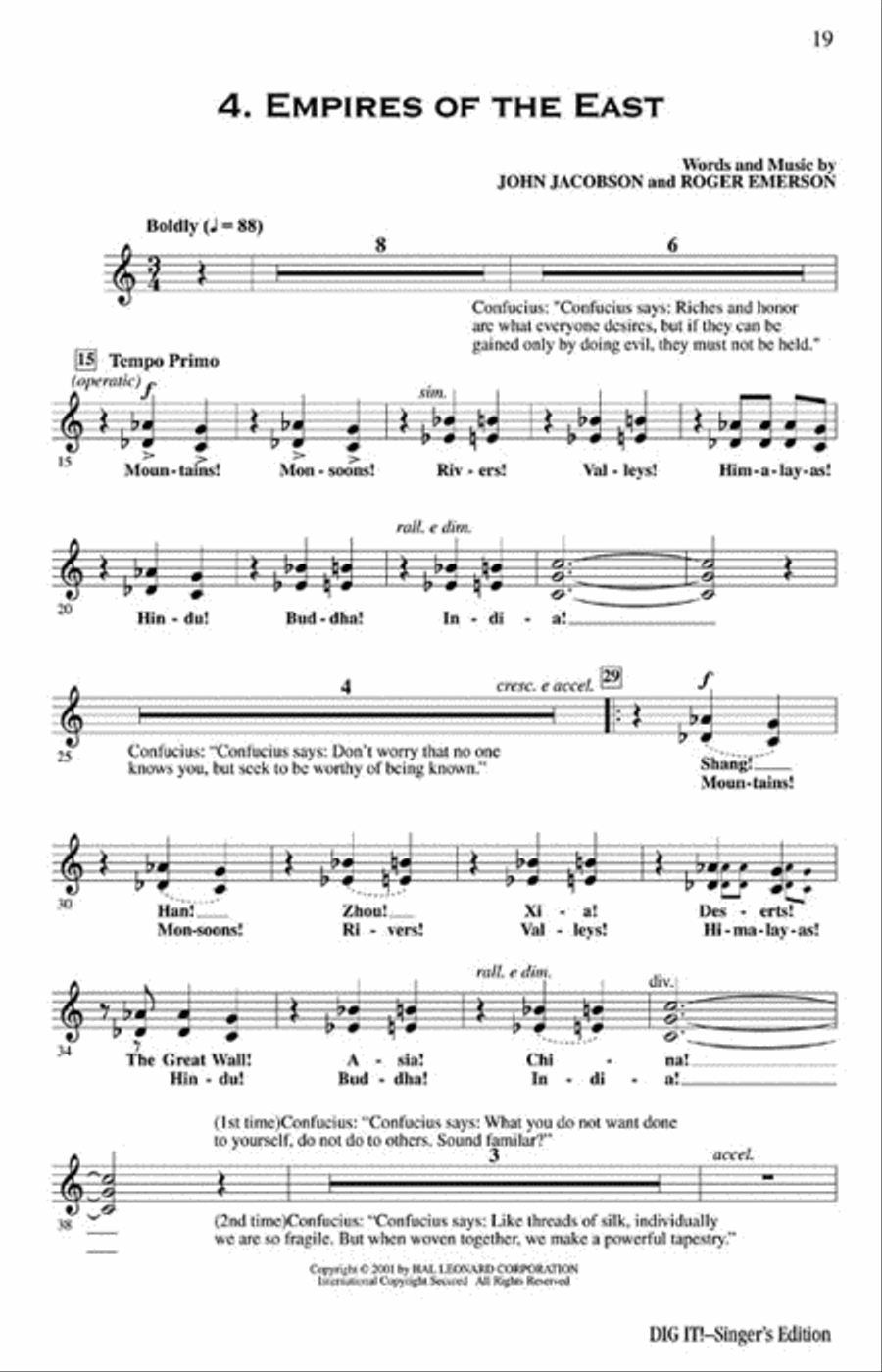 Dig It! - Teacher's Edition Choir scores gallery preview page 4
