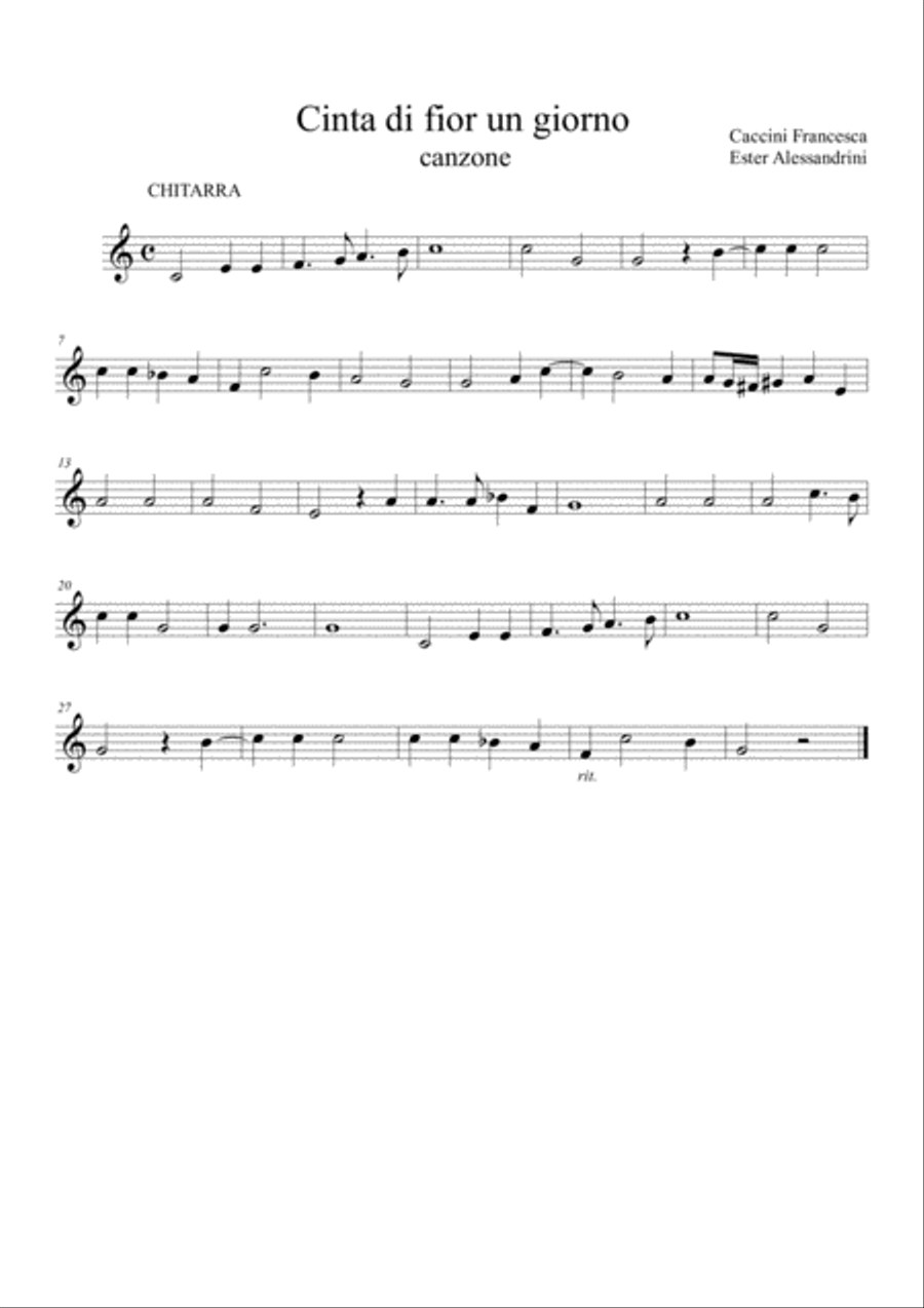 Cinta di fior un giorno Cinta di fior un giorno Large Ensemble scores gallery preview page 6