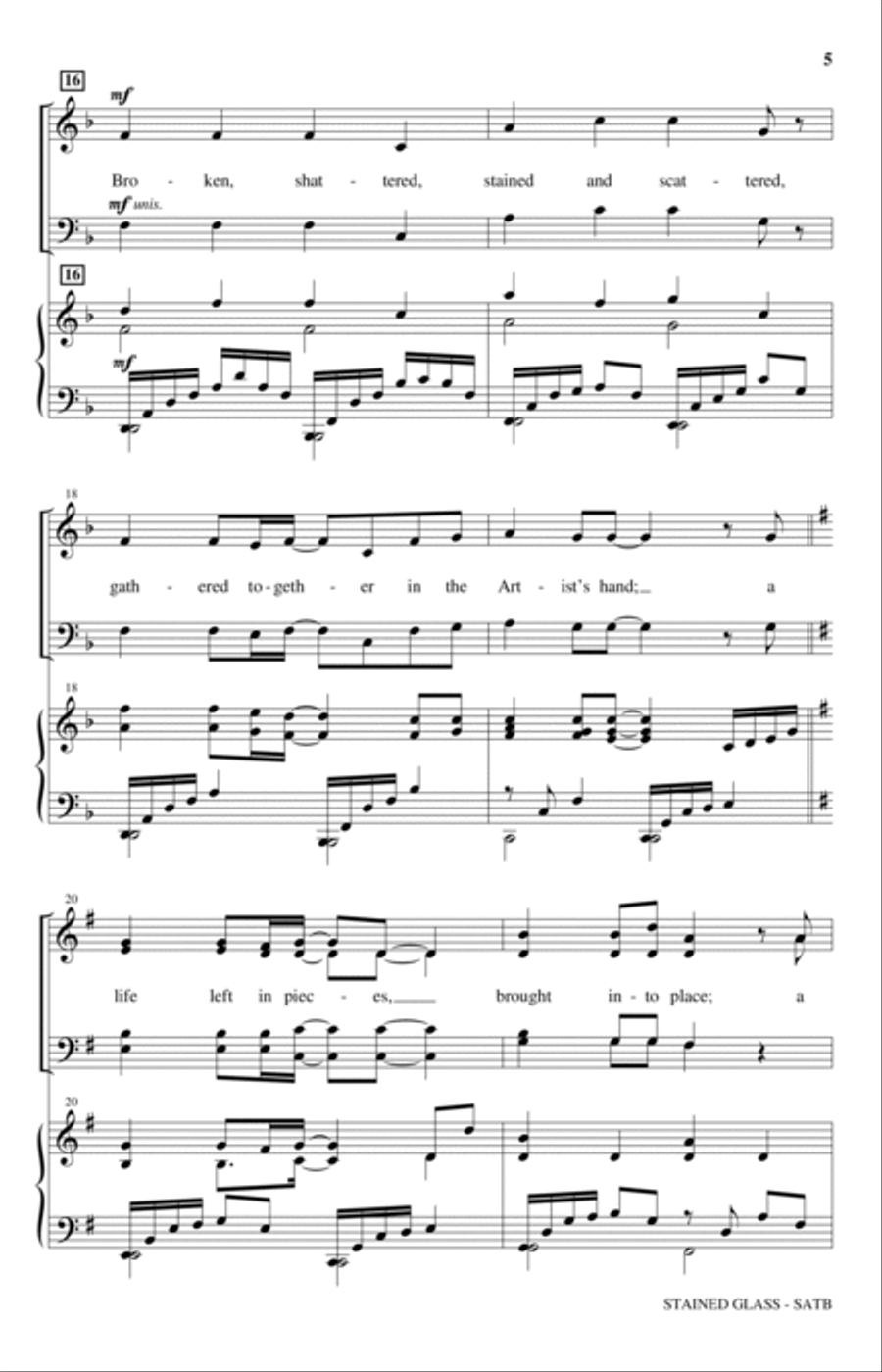 Stained Glass 4-Part scores gallery preview page 3