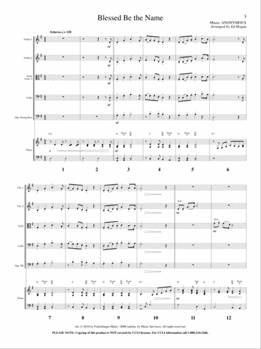 Creative Hymns for String Quartet, Vol. 2 String Quartet scores gallery preview page 2