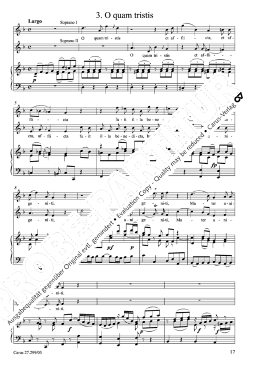 Stabat mater Women's Choir scores gallery preview page 18