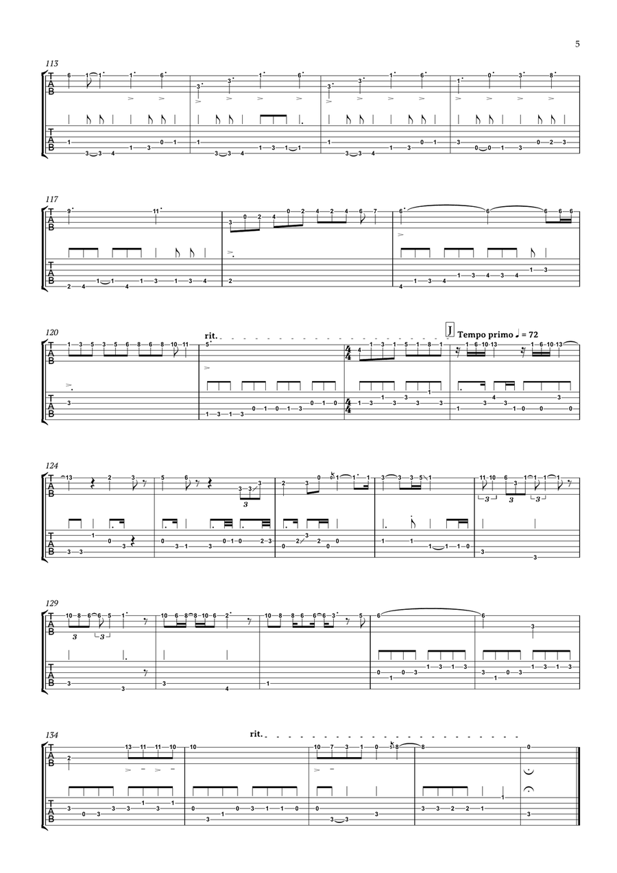Bohemian Rhapsody Guitar scores gallery preview page 6