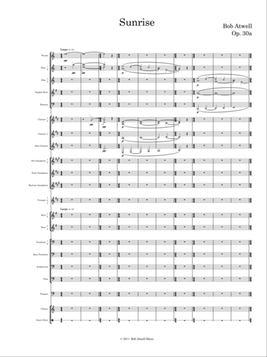Sunrise - Band Version Concert Band scores gallery preview page 3