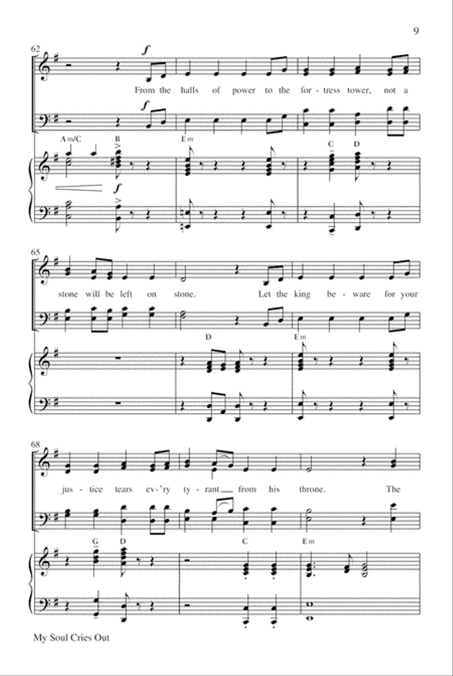 My Soul Cries Out (Canticle of the Turning) 4-Part scores gallery preview page 10