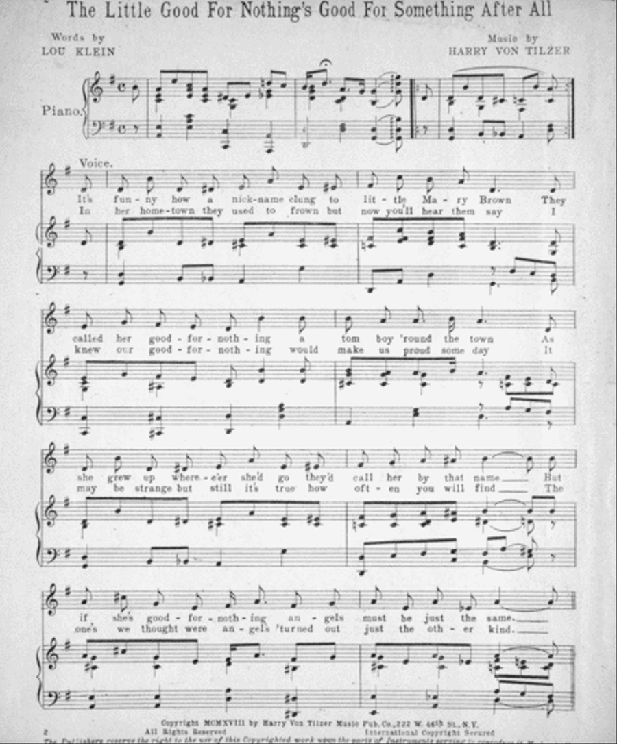 The Little Good For Nothings (Good For Something After All) Voice scores gallery preview page 2