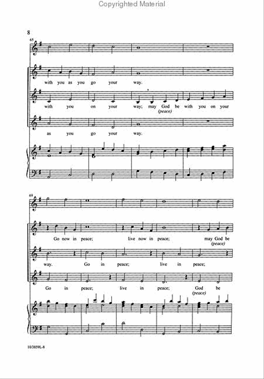Go in Peace 3-Part scores gallery preview page 3