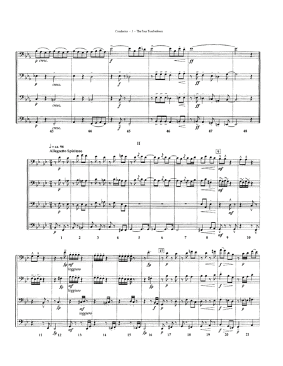 The Four Troubadours The Four Troubadours EETT scores gallery preview page 6