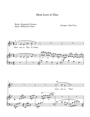 More Love to Thee, tenor and piano