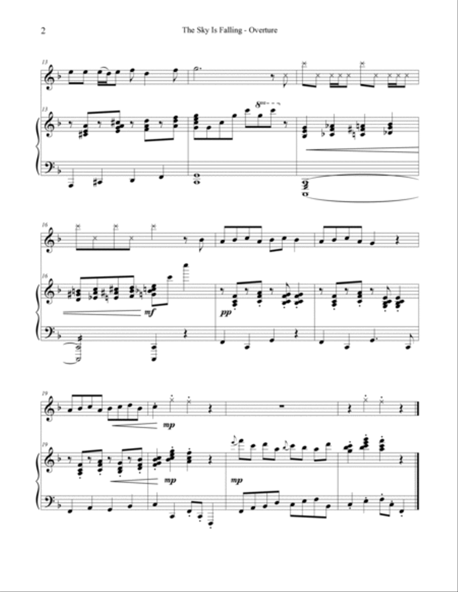 The Tale of Chicken Licken - Score Part 1 2021 Piano, Vocal, Guitar scores gallery preview page 4