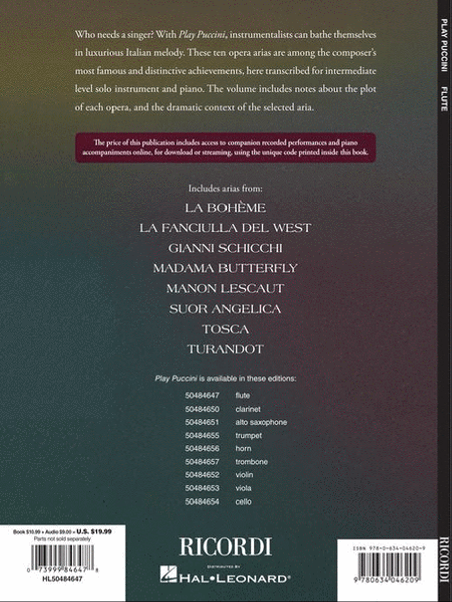 Play Puccini Flute Solo scores gallery preview page 8