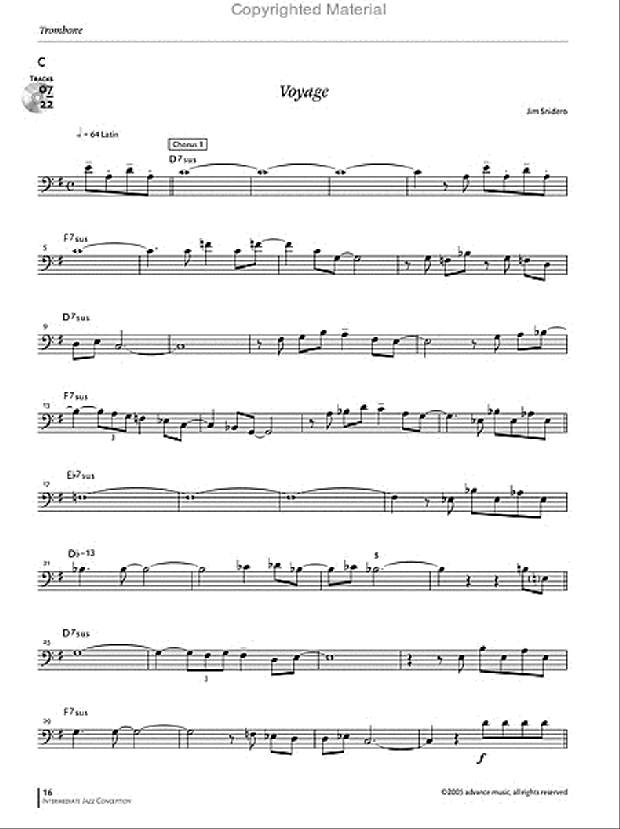 Intermediate Jazz Conception -- Trombone Baritone Horn scores gallery preview page 6