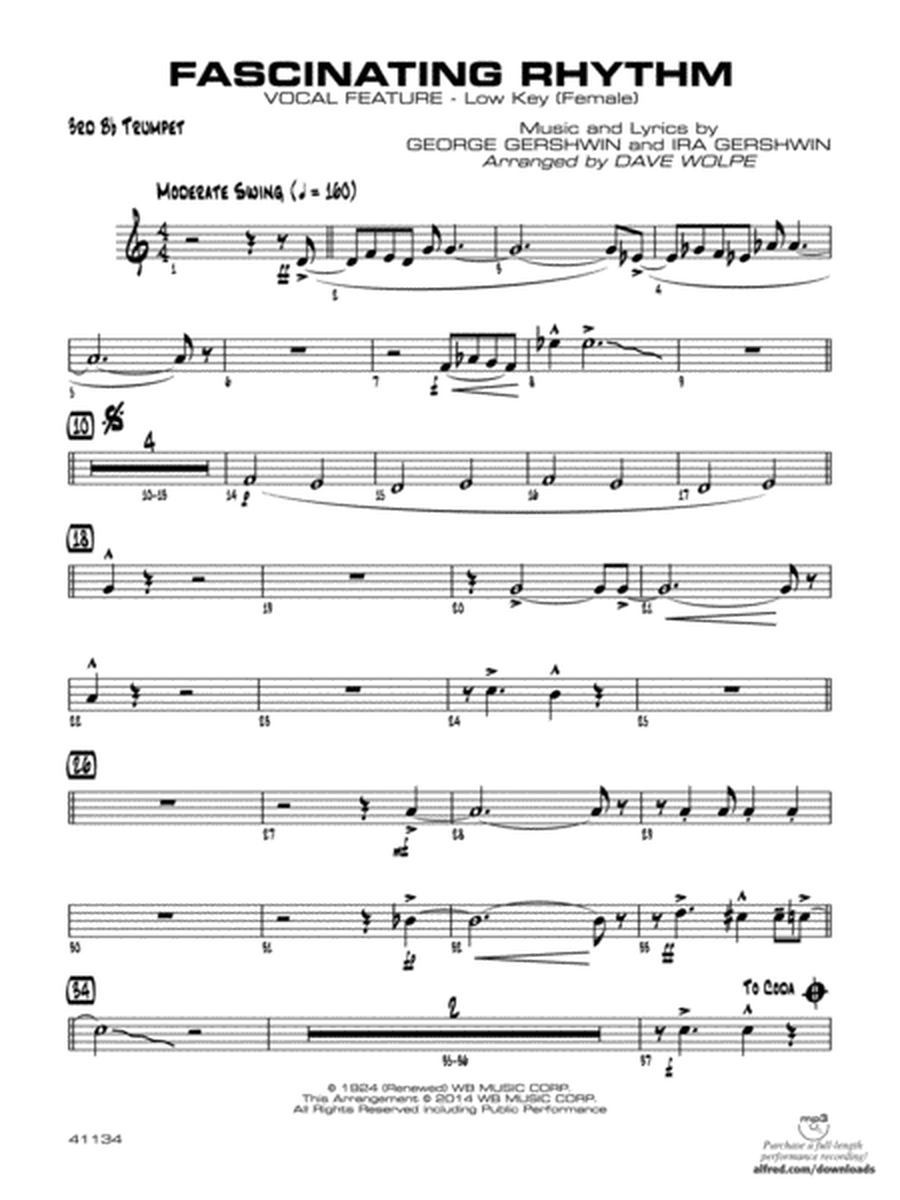 Fascinating Rhythm: 3rd B-flat Trumpet
