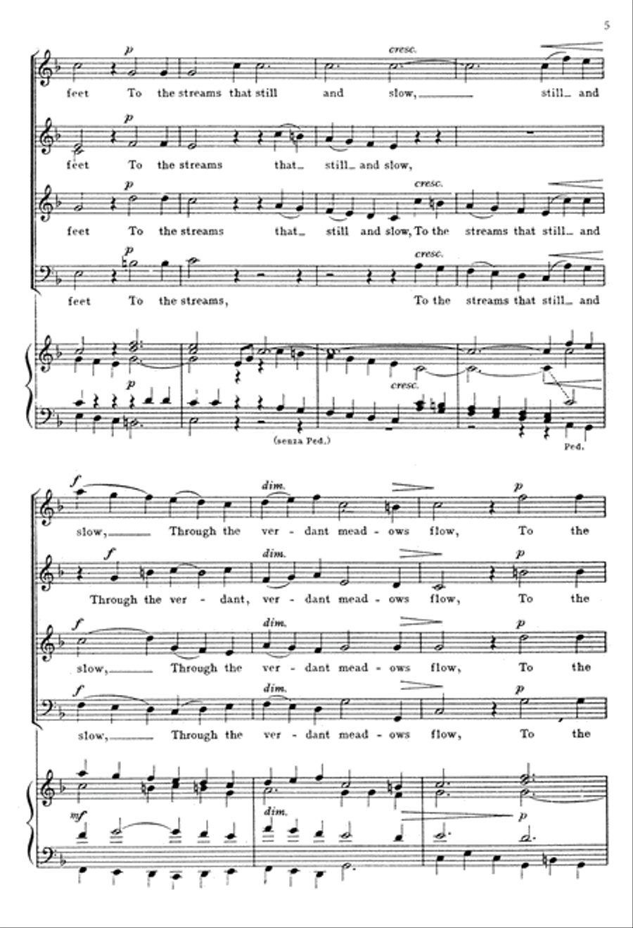 Lo, My Shepherd's Hand Divine 4-Part scores gallery preview page 4