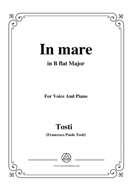 Tosti-In Mare in B flat Major,for Voice and Piano image number null