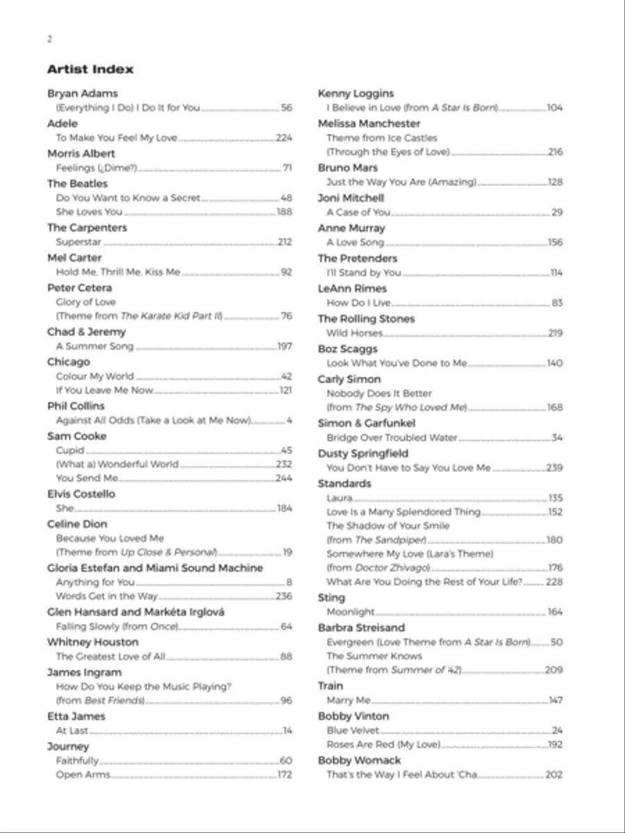 Best Romance Songs Best Romance Songs Piano, Vocal, Guitar scores gallery preview page 3