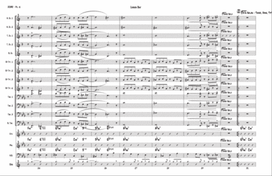 Lunada Bay Jazz Ensemble scores gallery preview page 5