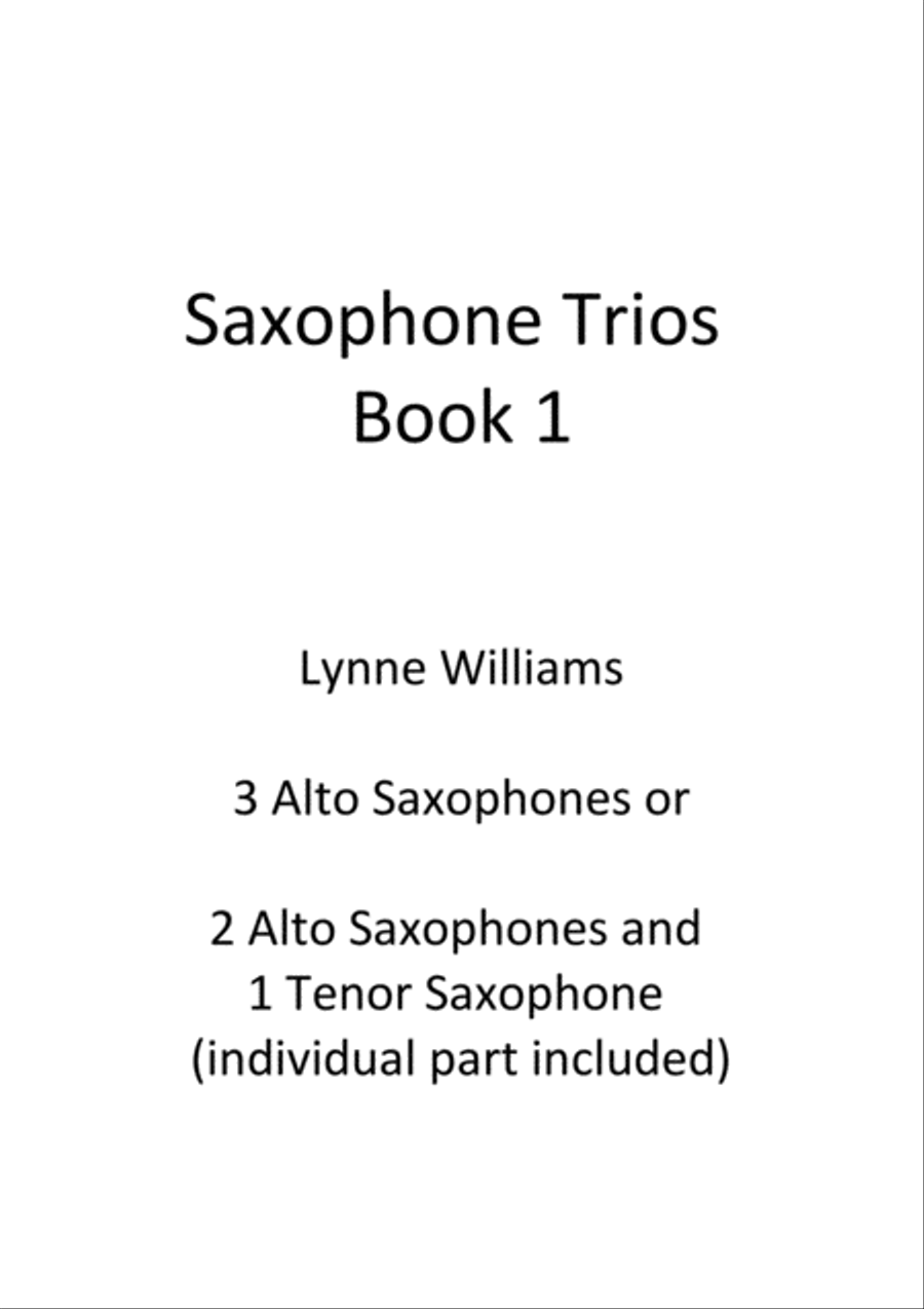 Sax Trios Book 1 Saxophone scores gallery preview page 1