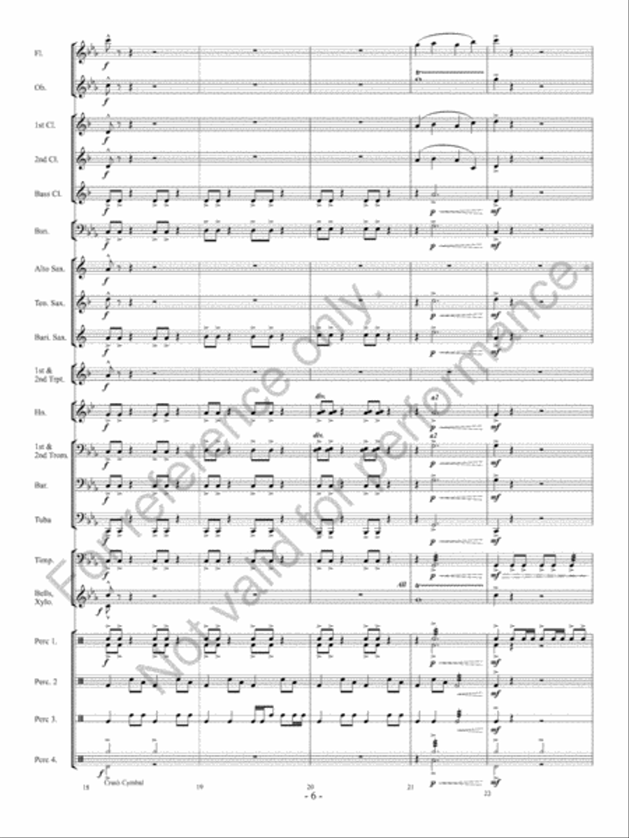 Ancient Conquest Concert Band scores gallery preview page 7