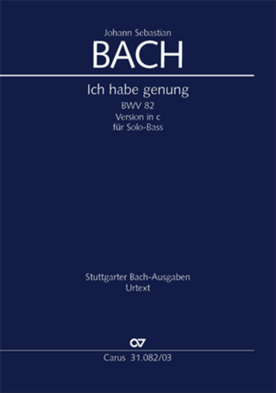 I have enough (Ich habe genung) Mezzo-Soprano Voice scores gallery preview page 1