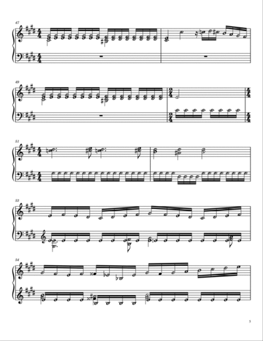 William Tell Overture Finale (advanced with note names) Self Learning Series Easy Piano scores gallery preview page 5