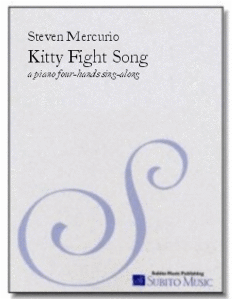 Kitty Fight Song a piano four-hands sing-along Piano Duet scores gallery preview page 1