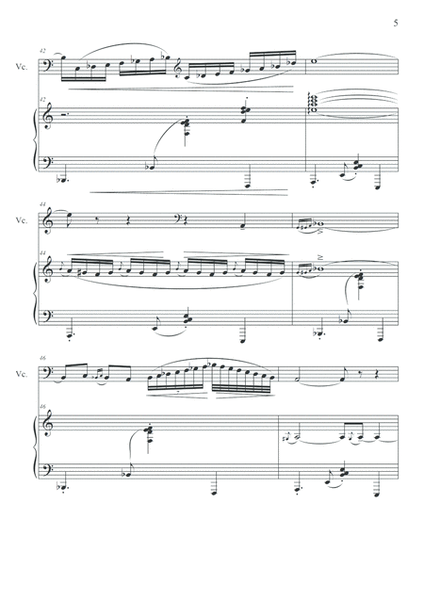 Tango in A Minor 'Oriental' for Cello and Piano Piano - Digital Sheet Music