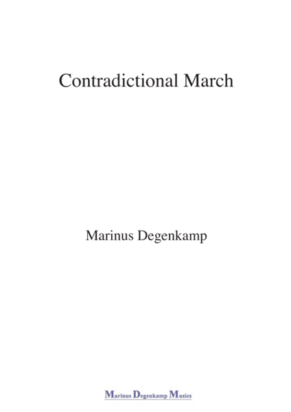 Contradictional March for wind ensemble image number null
