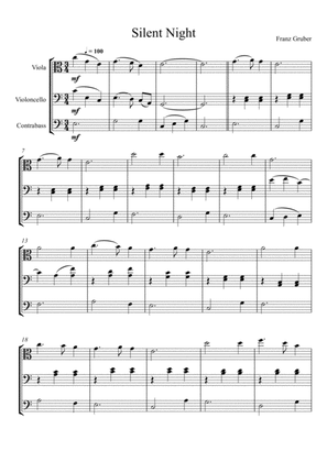 Franz Gruber - Silent Night (Viola, Violoncello and Double Bass Trio)