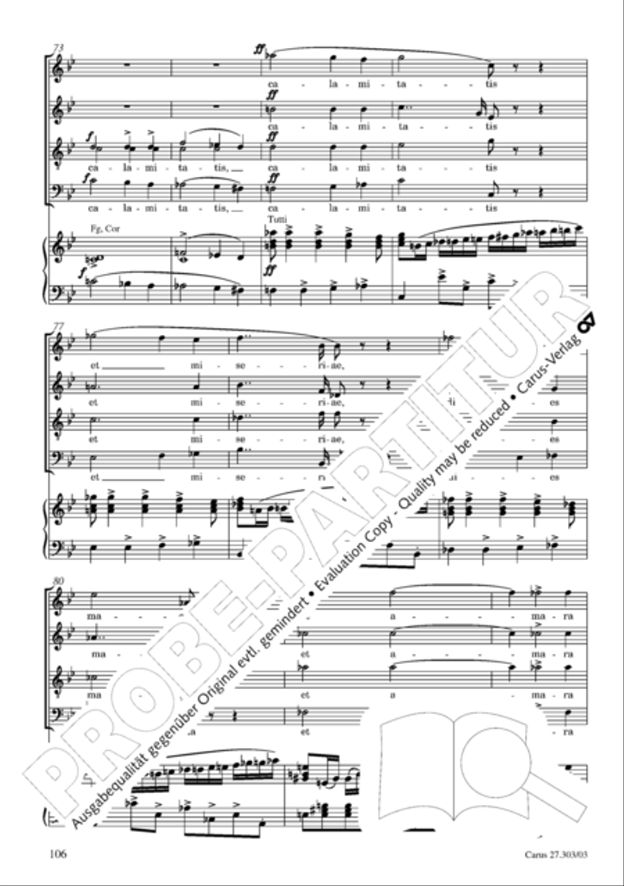 Messa da Requiem 4-Part scores gallery preview page 107