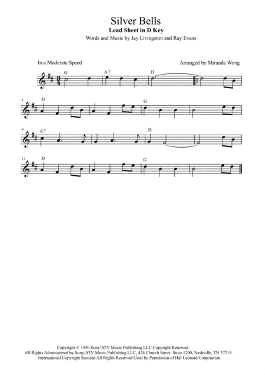 Silver Bells Woodwind Duet scores gallery preview page 1