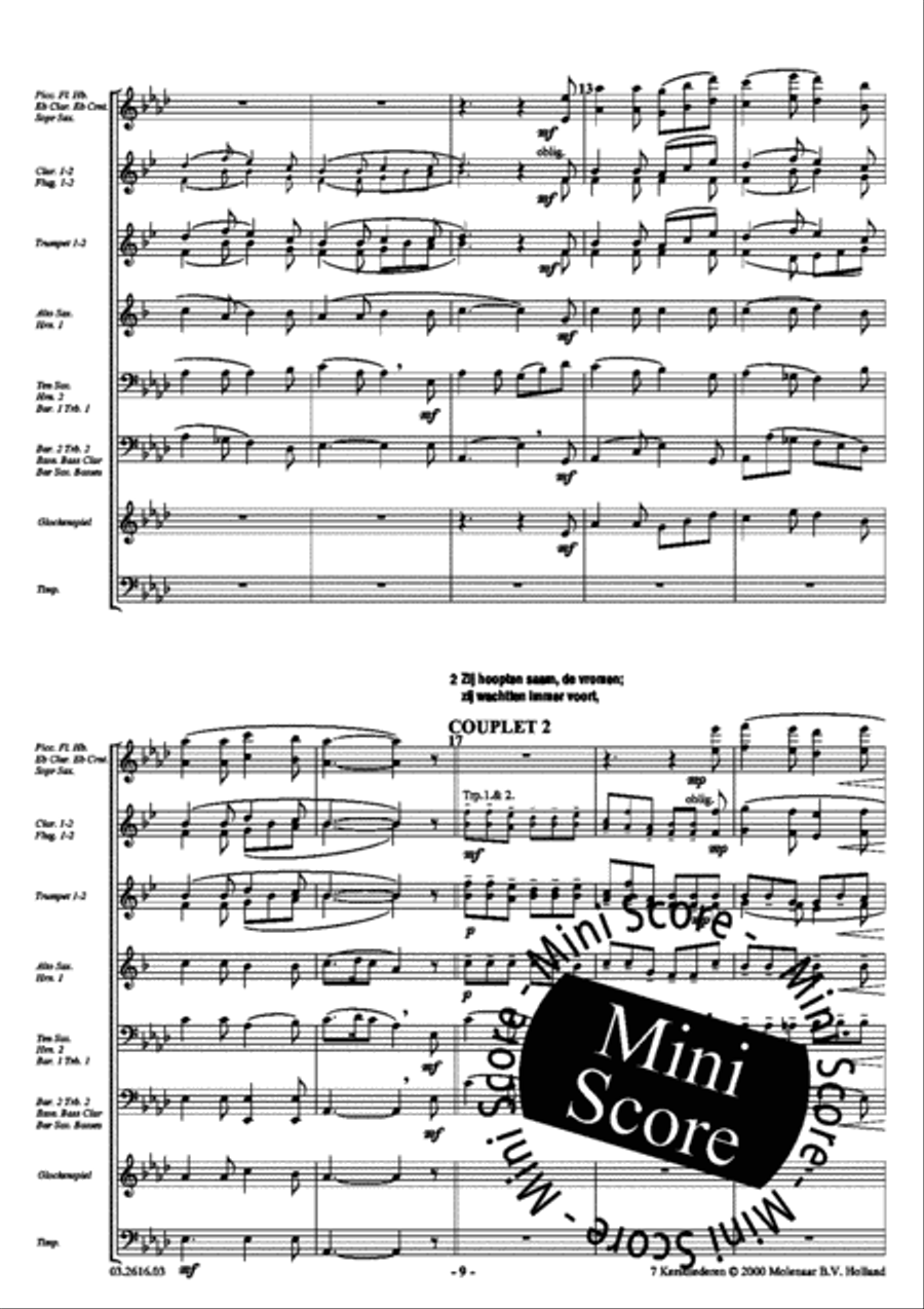 7 Kerstliederen Men's Choir scores gallery preview page 10