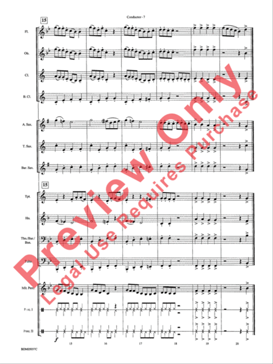 Two Appalachian Songs Concert Band scores gallery preview page 10