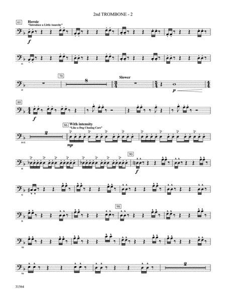 The Dark Knight, Concert Suite from: 2nd Trombone