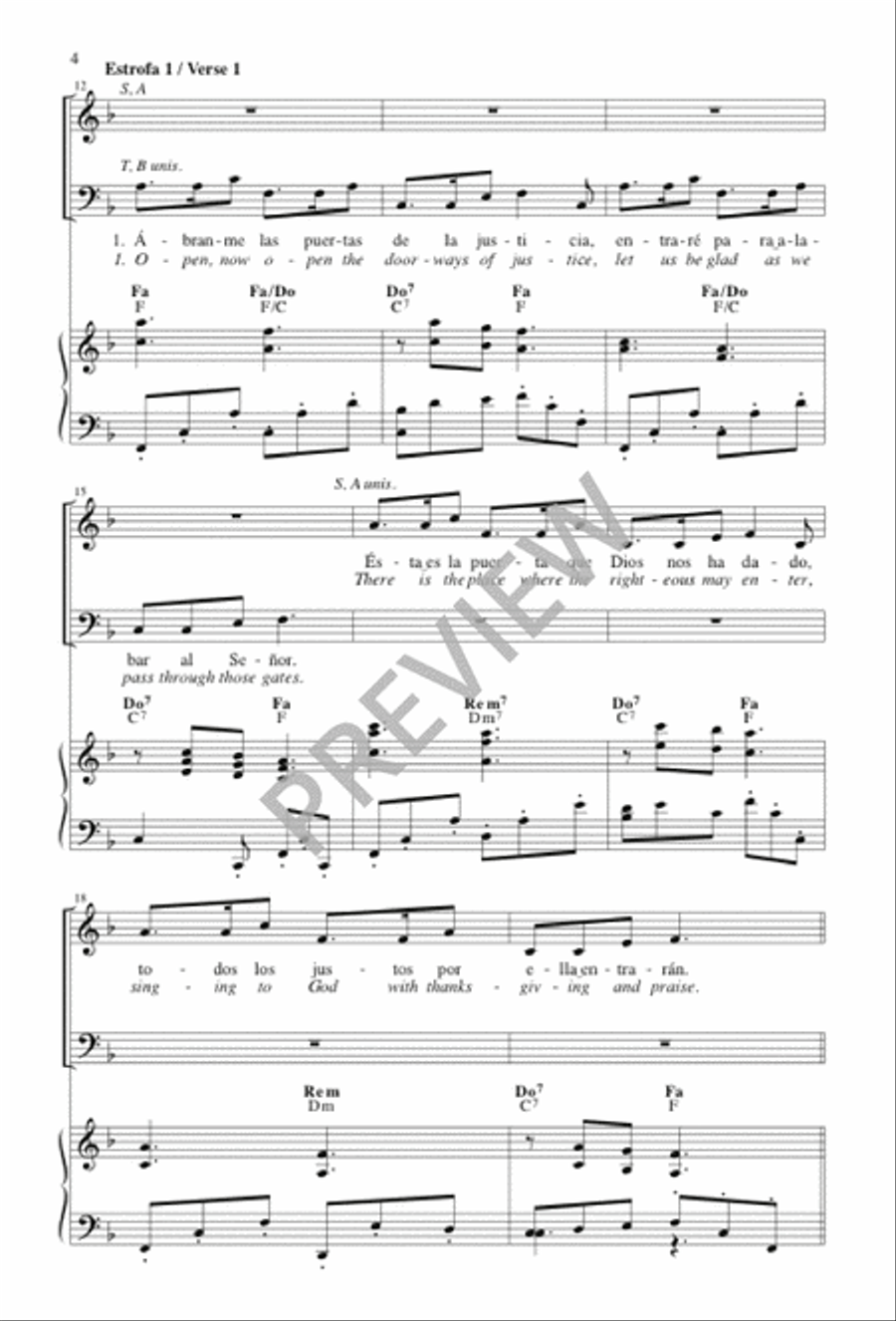 Éste es el día / This Is the Day Choir scores gallery preview page 4