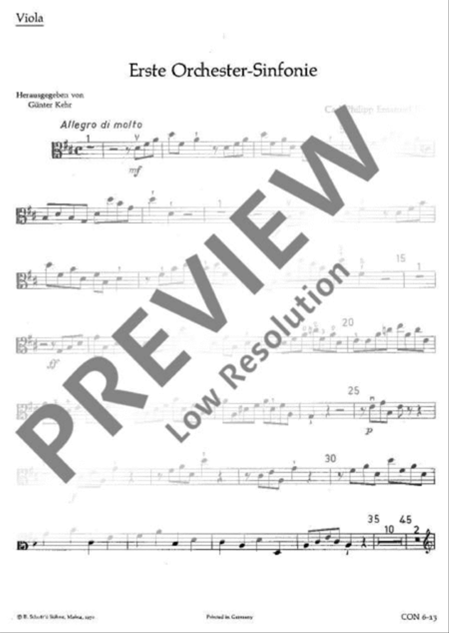 Symphony No. 1 Viola scores gallery preview page 2