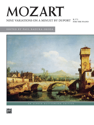Book cover for Nine Variations on a Minuet by Duport, K. 573